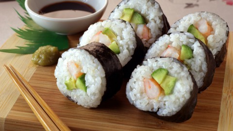 Home-made sushi